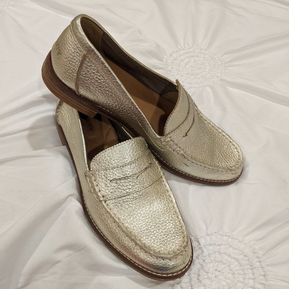 Sperry Platinum Womens Penny Loafer Seaport